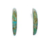 Sterling Silver Southwest Turquoise Post Hoop Earrings JX129937